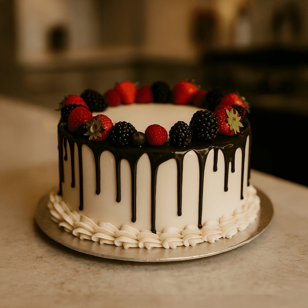 Chocolate Drip Berries Cake Chocolate Drip Berries Cake - Image 1