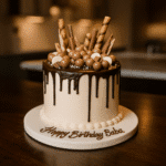 Chocolate Drip With Maltessers Birthday Cake
