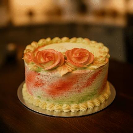 Pink Rose Butter Cream Cake
