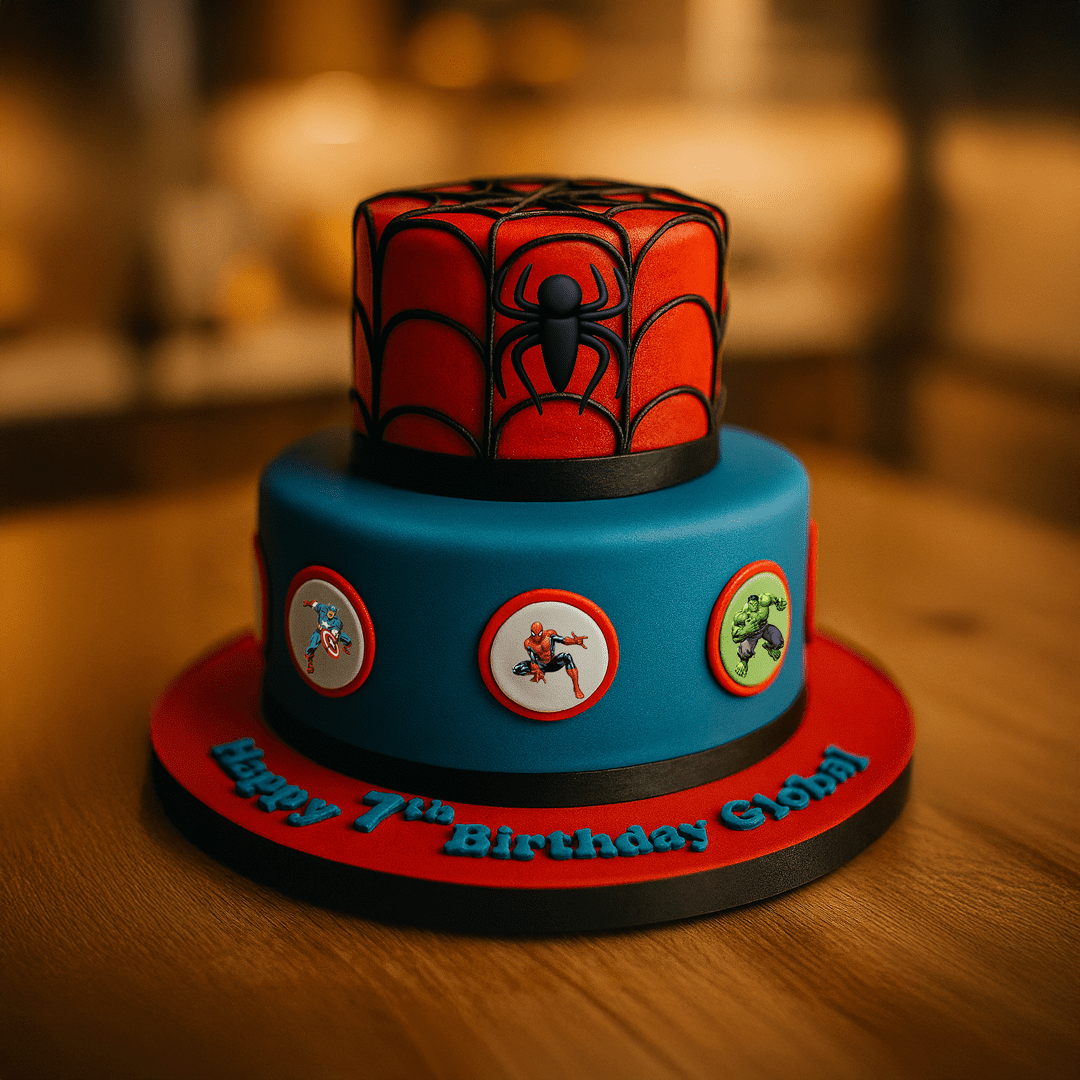 Spiderman Cake 1 Spiderman Birthday Cake