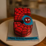 Spiderman Num 5 Cake