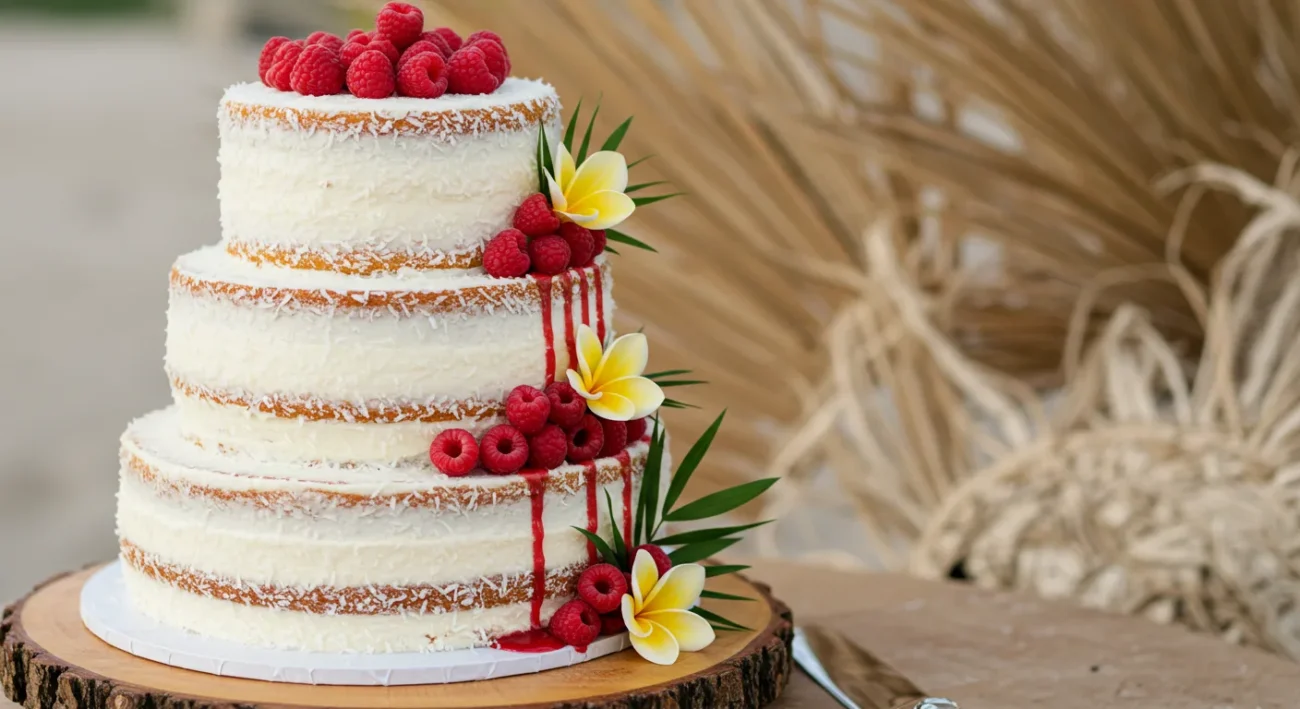 Coconut and Raspberry