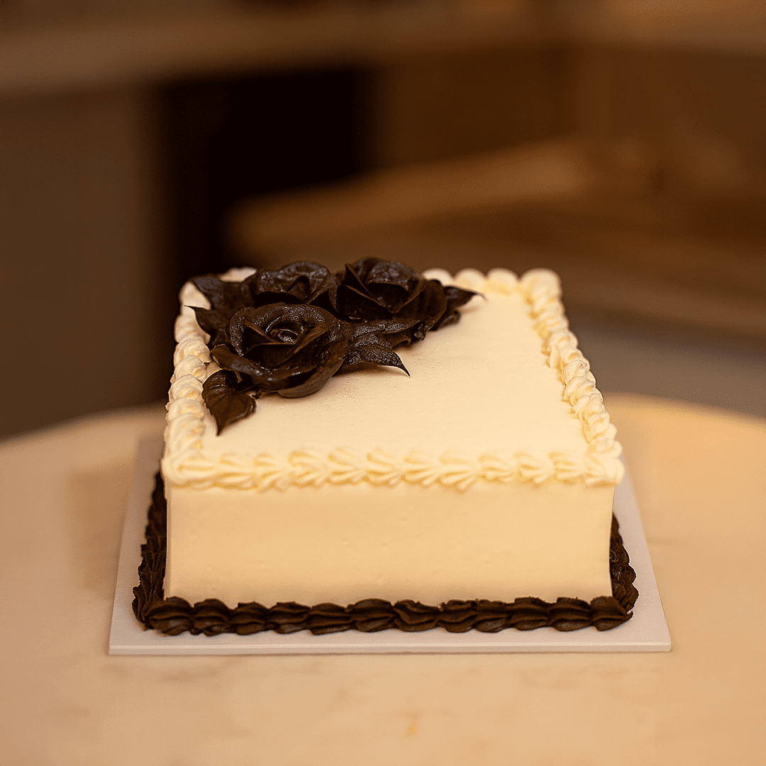 Classic Black Rose Cake Classic Black Rose Cake - Image 1