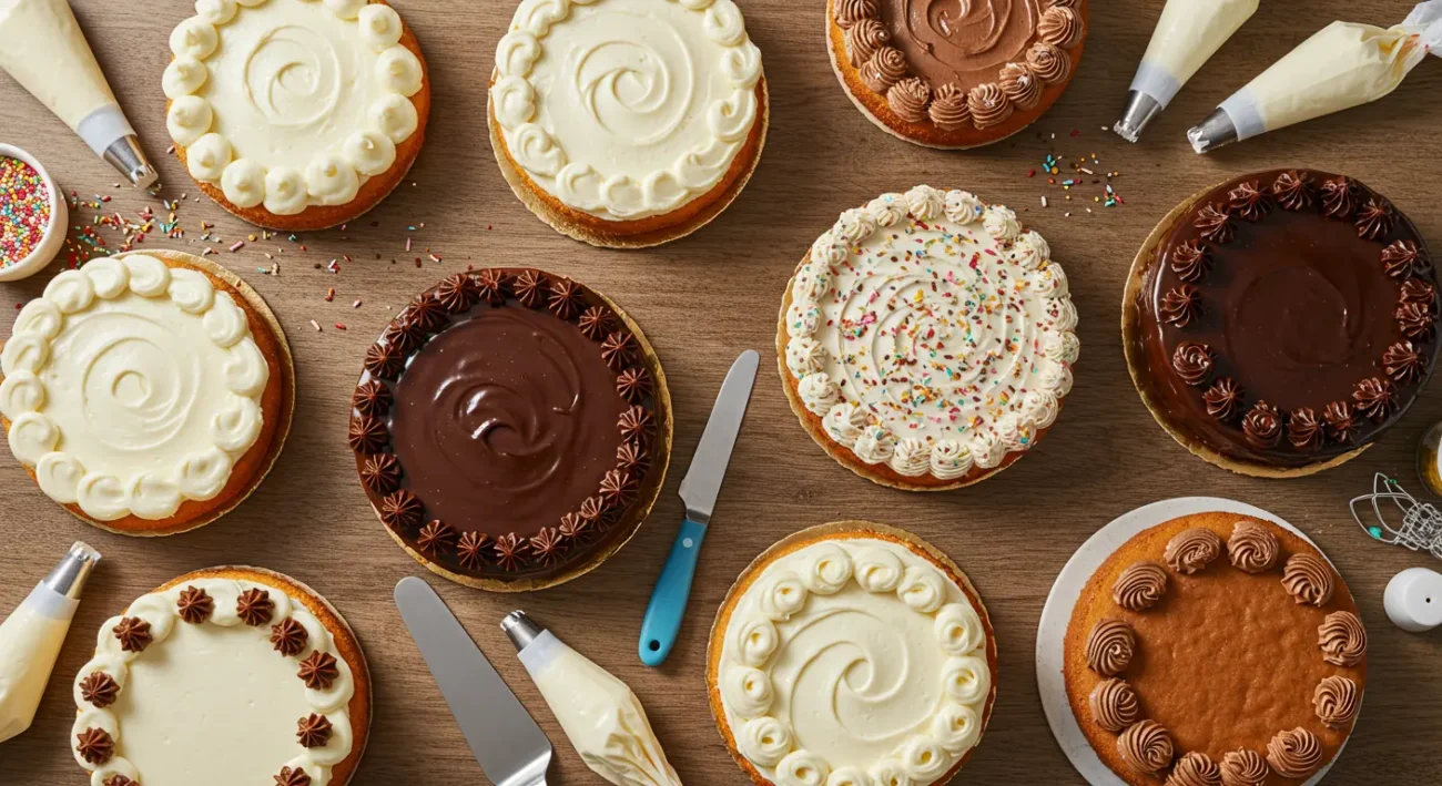 types of frosting for cakes
