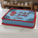 Spider-Man Birthday Photo Cake