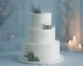 creative cakes for a winter wedding